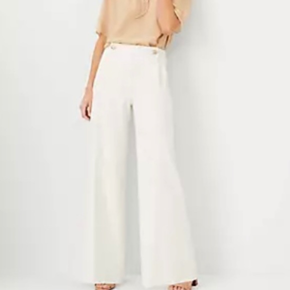 Ann Taylor Wide Leg Sailor Palazzo Pant - Picture 2 of 4
